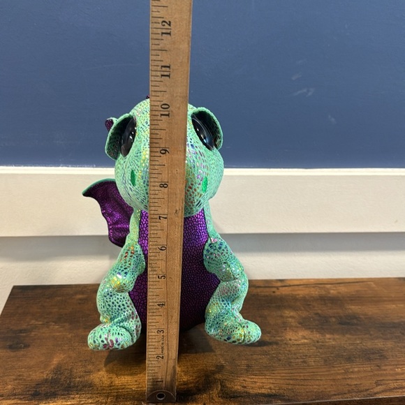 Beanie Boo Cinder dragon TY purple green - Picture 8 of 9